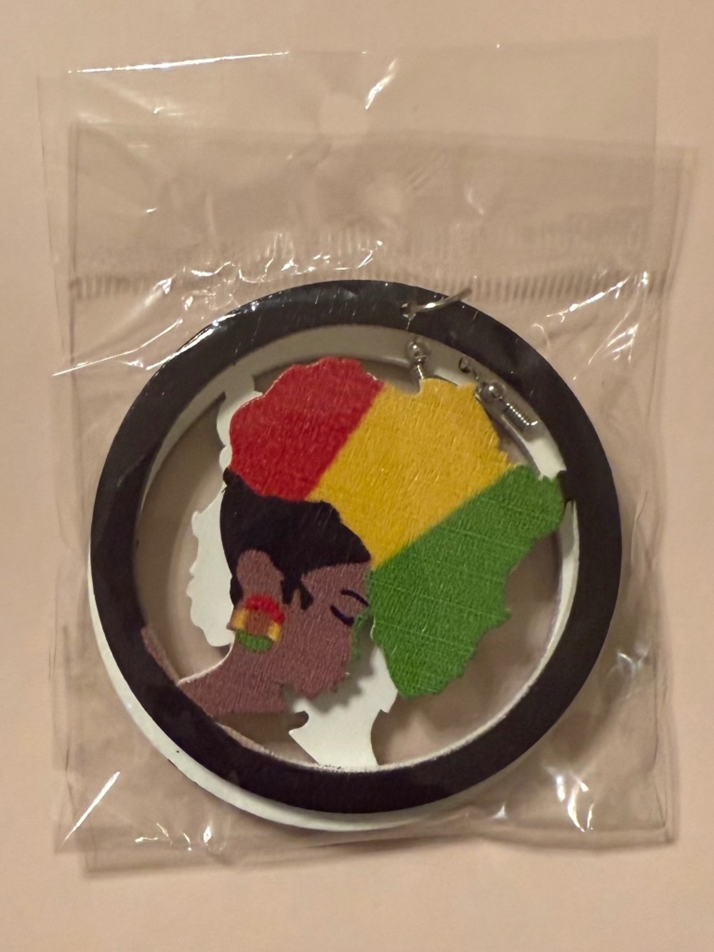 Africa Hoop Earrings, Africa Statement Earrings, Fashion Jewelry, Black History